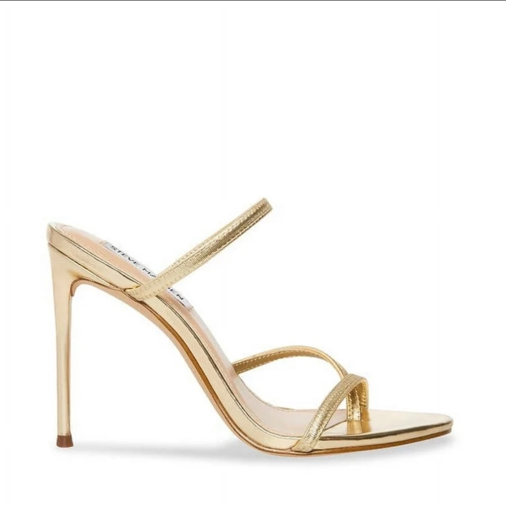 Steve Madden Bellezza Heels Sandals Stilettos in Gold
